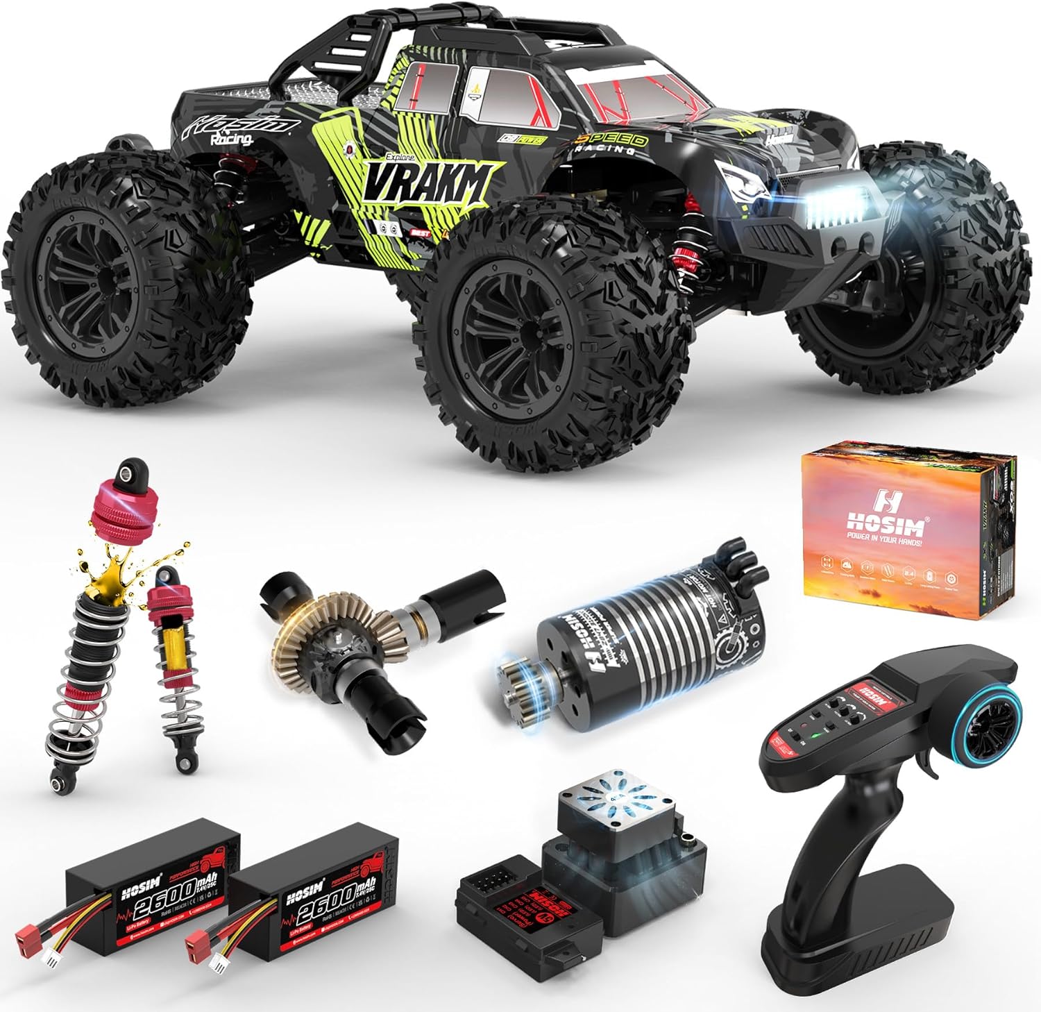 Rc Hobby Grade Truck - 성인용 브러시리스 RC카, 1/10 스케일, 시속